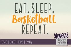 Eat Sleep Repeat sports bundle | SVG DXF EPS PNG Product Image 3