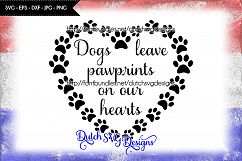 Cutting file Dogs in paw heart Product Image 1