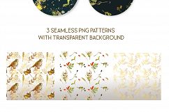 Autumn seamless pattern pack, golden fall digital paper Product Image 4