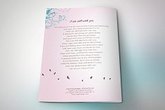 Flourish Funeral Program Template Product Image 4