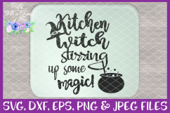 Halloween Kitchen Witch SVG Cut File for Cricut &amp; Silhouette Product Image 2