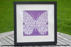 Butterfly paper cut SVG / DXF / EPS files Product Image 1