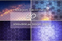 60 Hexagon Backgrounds Product Image 1