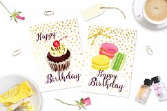 Sweet Treats Watercolor Clip Art Product Image 2