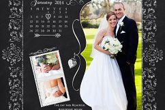 2018 through 2020 Chalkboard Calander KIt with 32 Design Element and 1 Chalkboard paper Product Image 6