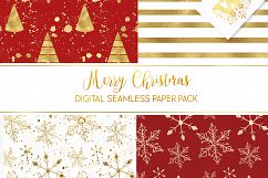 Christmas seamless digital paper pack, printable download Product Image 4