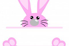 Easter svg, easter bunny svg, easter monogram svg, bunny svg, svg easter, svg easter bunny, svg easter monogram, svg bunny, bunny monogram Product Image 6