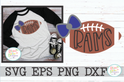 Rams Football with Bow Product Image 1