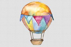 Watercolor Holiday balloons PNG set   Product Image 3