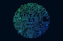 Music Line Art Icons Product Image 6