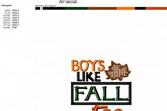Boys Like Fall Too - Embroidery Design Product Image 3