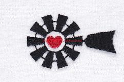 Red Heart Top Windmill Machine Embroidery File Product Image 4