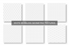 White geometric seamless textures Product Image 1
