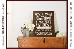 Leave Shoes and Worries at the Door - entry/mudroom sign svg Product Image 2