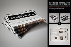 A3 Newspaper Template Product Image 1