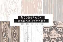 Woodgrain Seamless Vector Patterns Product Image 1