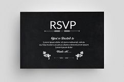 Chalk Board Style Wedding Invitaion Cards Pack Product Image 4