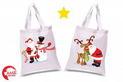 Santa on Christmas Eve clipart, graphics, illustrations AMB-508 Product Image 2