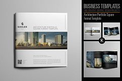 Architecture Portfolio Square Format Template Product Image 1