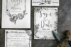 Elegant Flower Wedding Invitation Suite Product Image 3