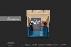 Kraft Transparent Doypack With Zipper Product Image 3