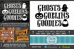 Halloween Svg files - Ghosts Goblins Goodies Svg File - 4021 Product Image 1