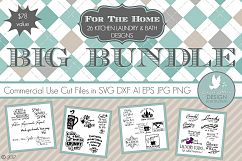 Kitchen Laundry &amp; Bath Big Bundle LLBB001 Cut files in SVG DXF EPS AI JPG PNG Product Image 1