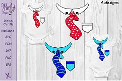 Baby tie svg, tie svg, tie bundle svg, kid tie svg, necktie svg, tuxado svg Product Image 3