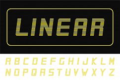 Striped letters - English alphabet Product Image 1