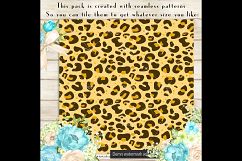 100 Seamless Leopard Print Digital Papers, Animal Skin Paper Product Image 2