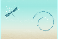 Dragonfly to Remind Me Mandala Zentangle SVG Dxf Eps Png Product Image 2