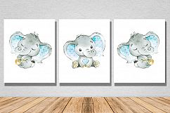 Baby elephant wall decoration Product Image 1
