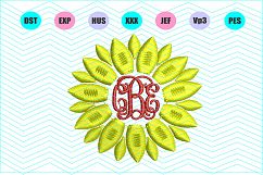 Sunflower Machine Embroidery Design 5 Sizes-INSTANT DOWNLOAD Product Image 1