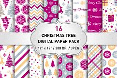 Christmas Digital Paper Pack / Backgrounds / Scrapbooking / Patterns / Printables / Card Making Product Image 1