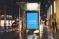 Billborad Mockup at Night Vol.2 Product Image 6