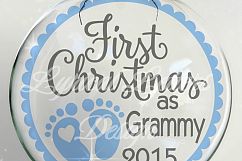 First Christmas as Grandparent Relative SVG Cut File LL087D Product Image 2