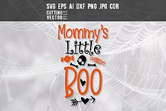 Mommy's Little Boo - svg, eps, ai, cdr, dxf, png, jpg Product Image 1