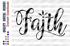 Faith SVG Christian svg Hand Lettered SVG files sayings Product Image 2