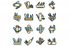 Multitool icons set vector flat Product Image 1