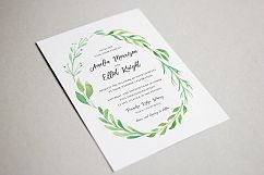 Leafy Wreath Watercolor Elements Set Product Image 8