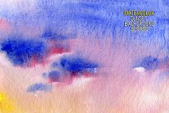 Watercolor sunset background Product Image 1