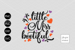 Little Miss Bootiful Halloween SVG File, DXF and PNG File Product Image 2