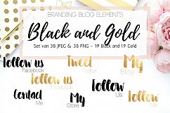 Blog elements - Black, Gold and silver Product Image 4