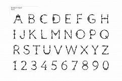 Robot font + Bonus Robots knights Product Image 3