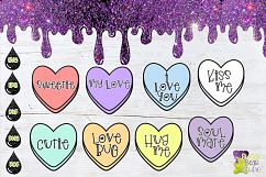 Candy Hearts SVG Product Image 1