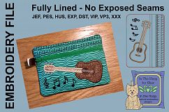 ITH Guitar Zipper Bag - Fully Lined, 5X7 HOOP Product Image 1
