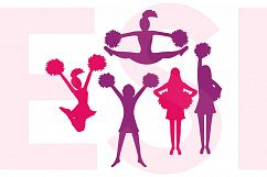 Cheerleader Silhouette Designs Product Image 1