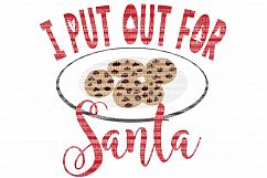 Christmas I Put Out For Santa SVG Files Cut Files Heat Transfer Vinyl Scrapbooking Stencil EPS DXF Silhouette Cameo Cricut Commercial Use Product Image 1