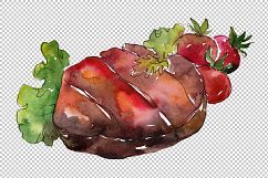 Meat steaks PNG watercolor set Product Image 5