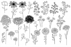Black &amp; White Botanical Patterns Product Image 4